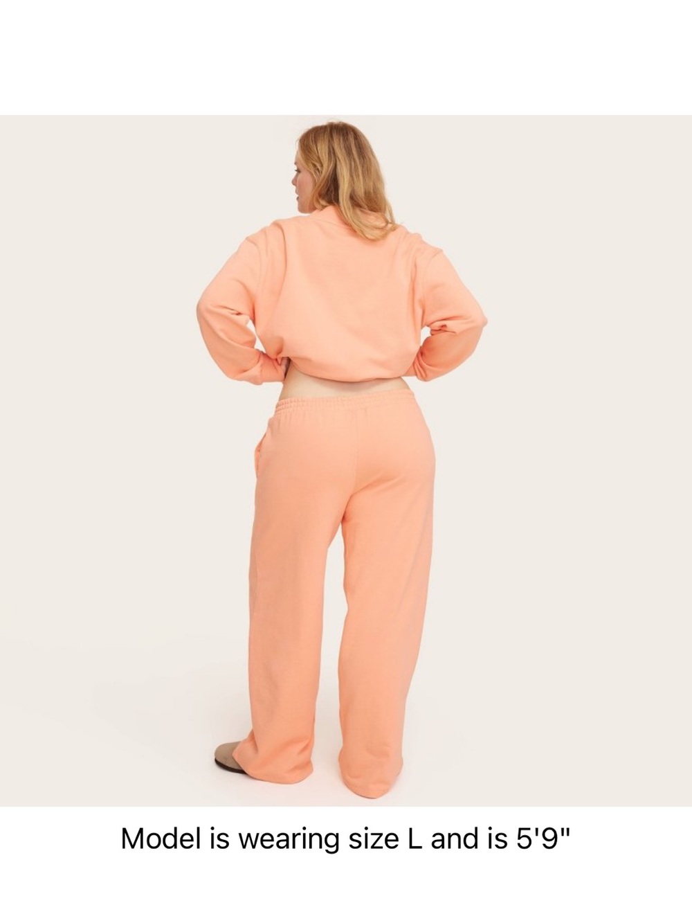 High-Rise Boxer Sweatpants - Parke x Target Orange NEW - Picture 2 of 4